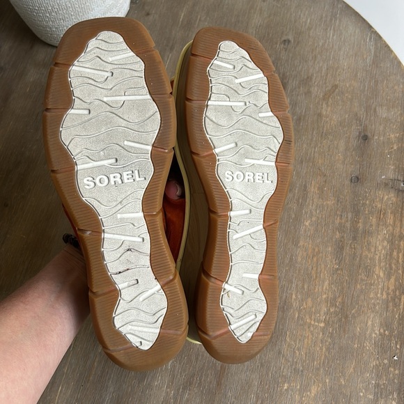 Sorel Joanie III Desert Sun Suede Wedge Platform Comfort Sling Back Sandals - Picture 10 of 17